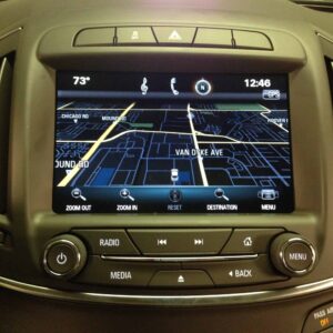 Buick LaCrosse navigation display screen